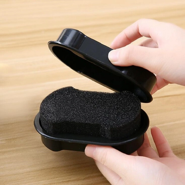 Popular Leather Shoes Maintenance Brightening Double Sided Sponge Brush Shoe Polishing