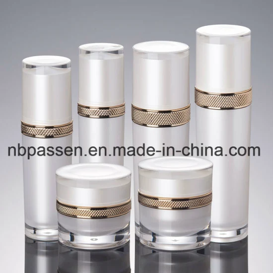 Emballage cosmétique de bouteille de lotion de pot de crème acrylique de série de haute qualité pourpre (PPC-CPS-015)