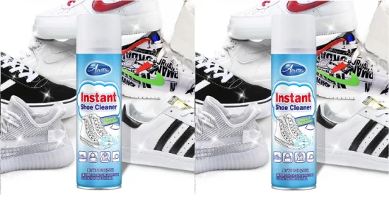 Kit de nettoyage de chaussures Nettoyant pour chaussures blanc Nettoyant en mousse Spray hydrofuge Nettoyant pour chaussures