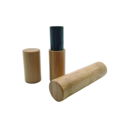Emballage cosmétique en bambou Emballage cosmétique en bambou avec tube en bambou et gravure