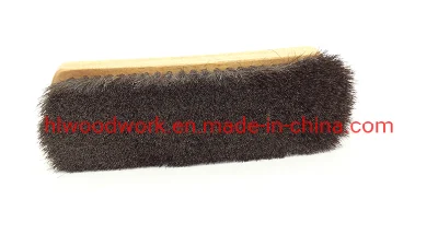 20 cm hêtre bois chaussure cirage brosse crin de cheval brosse propre et polie brosse brillante crin de cheval noir